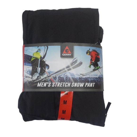 Men's Gerry Snow Snowboard Ski Fleece Lined Stretch Pants Black Size M NWT - Picture 7 of 14